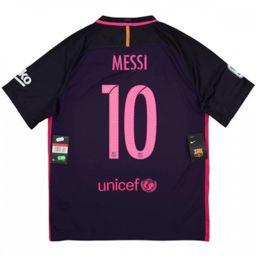Camisola do Barcelona Messi 10 2016-17 Equipamento Alternativo Retro Camisola do Barcelona Messi 10 2016-17 Equipamento Alternativo Retro