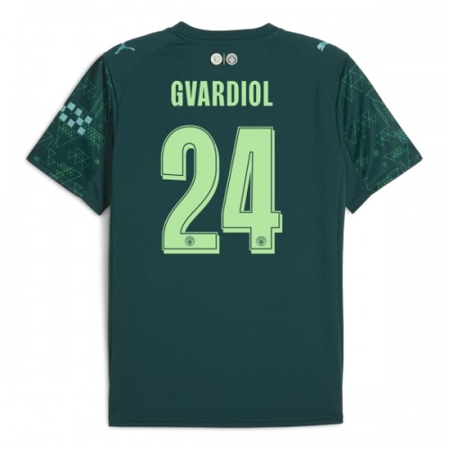 Camisola do Manchester City Gvardiol 24 Equipamento 4ª EA Sport 2025-26 Camisola do Manchester City Gvardiol 24 Equipamento 4ª EA Sport 2025-26
