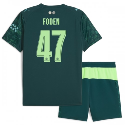 Conjunto Manchester City Foden 47 Equipamento 4ª EA Sport 2025-26 - Criança Conjunto Manchester City Foden 47 Equipamento 4ª EA Sport 2025-26 - Criança