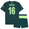 Conjunto Manchester City Rodrigo 16 Equipamento 4ª EA Sport 2025-26 - Criança