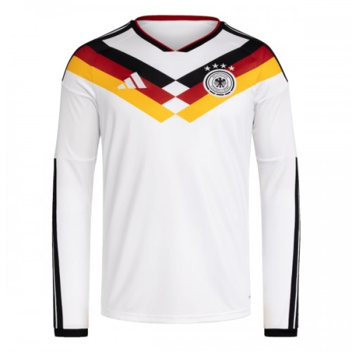 Camisola do Alemanha Equipamento Principal Mundial 2026 Manga Comprida Camisola do Alemanha Equipamento Principal Mundial 2026 Manga Comprida