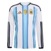 Camisola do Argentina Equipamento Principal Mundial 2026 Manga Comprida