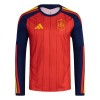 Camisola do Espanha Equipamento Principal Mundial 2026 Manga Comprida