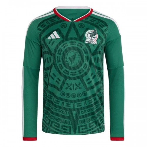 Camisola do México Equipamento Principal Mundial 2026 Manga Comprida Camisola do México Equipamento Principal Mundial 2026 Manga Comprida