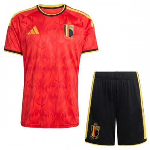 Conjunto Bélgica Equipamento Principal Mundial 2026 - Criança Conjunto Bélgica Equipamento Principal Mundial 2026 - Criança