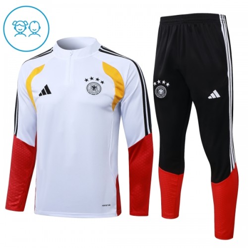 Alemanha Sweat de Treino zíper 2026-27 Branca - Criança Alemanha Sweat de Treino zíper 2026-27 Branca - Criança