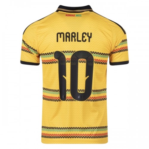 Camisola do Jamaica Bob Marley 10 Equipamento Principal Mundial 2026 Camisola do Jamaica Bob Marley 10 Equipamento Principal Mundial 2026