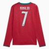 Camisola do Portugal Ronaldo 7 Equipamento Principal Mundial 2026 Manga Comprida Camisola do Portugal Ronaldo 7 Equipamento Principal Mundial 2026 Manga Comprida