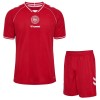 Conjunto Dinamarca Equipamento Principal Mundial 2026 - Criança