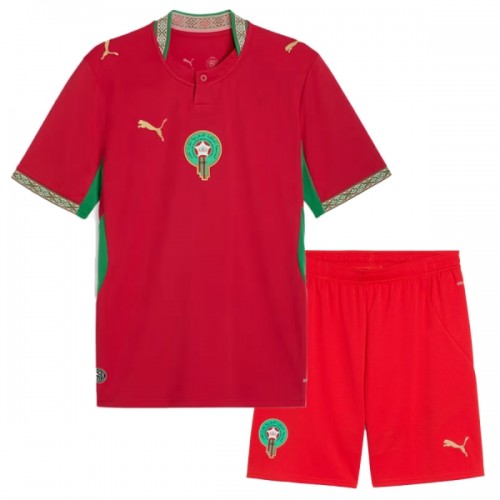 Conjunto Marrocos Equipamento Principal Mundial 2026 - Criança Conjunto Marrocos Equipamento Principal Mundial 2026 - Criança
