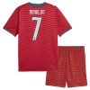 Conjunto Portugal Ronaldo 7 Equipamento Principal Mundial 2026 - Criança Conjunto Portugal Ronaldo 7 Equipamento Principal Mundial 2026 - Criança