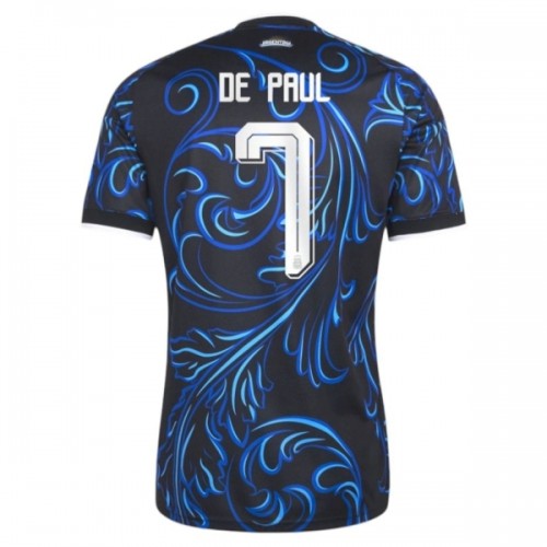 Camisola do Argentina De Paul 7 Equipamento Alternativo Mundial 2026 Camisola do Argentina De Paul 7 Equipamento Alternativo Mundial 2026