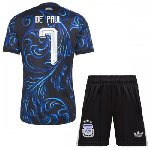 Conjunto Argentina De Paul 7 Equipamento Alternativo Mundial 2026 - Criança Conjunto Argentina De Paul 7 Equipamento Alternativo Mundial 2026 - Criança
