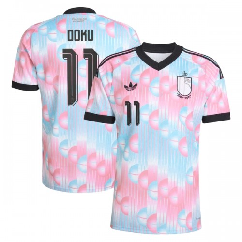 Camisola do Bélgica Doku 11 Equipamento Alternativo Mundial 2026 Camisola do Bélgica Doku 11 Equipamento Alternativo Mundial 2026