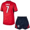 Conjunto Inglaterra Saka 7 Equipamento Alternativo Mundial 2026 - Criança