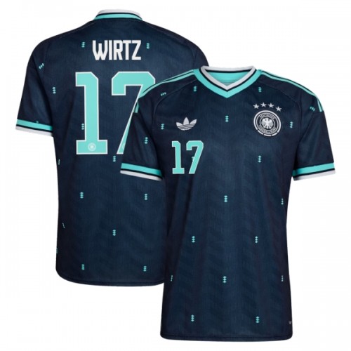Camisola do Alemanha Wirtz 17 Equipamento Alternativo Mundial 2026 Camisola do Alemanha Wirtz 17 Equipamento Alternativo Mundial 2026
