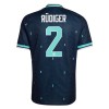 Conjunto Alemanha Rudiger 2 Equipamento Alternativo Mundial 2026 - Criança