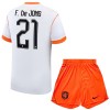 Conjunto Holanda F. De Jong 21 Equipamento Alternativo Mundial 2026 - Criança