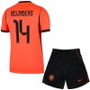 Conjunto Holanda Reijnders 14 Equipamento Principal Mundial 2026 - Criança Conjunto Holanda Reijnders 14 Equipamento Principal Mundial 2026 - Criança