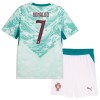 Conjunto Portugal Ronaldo 7 Equipamento Alternativo Mundial 2026 - Criança