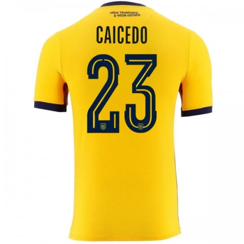 Camisola do Ecuador Caicedo 23 Equipamento Principal Mundial 2026 Camisola do Ecuador Caicedo 23 Equipamento Principal Mundial 2026