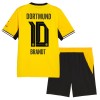 Conjunto Borussia Dortmund Brandt 10 Equipamento Principal 2026-27 - Criança Conjunto Borussia Dortmund Brandt 10 Equipamento Principal 2026-27 - Criança