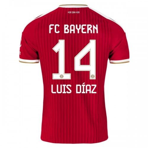 Camisola do FC Bayern de Munique Luis Diaz 14 Equipamento Principal 2026-27 Camisola do FC Bayern de Munique Luis Diaz 14 Equipamento Principal 2026-27