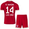 Conjunto FC Bayern de Munique Luis Diaz 14 Equipamento Principal 2026-27 - Criança