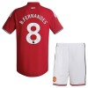 Conjunto Manchester United B. Fernandes 8 Equipamento Principal 2026-27 - Criança