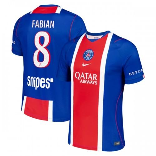Camisola do Paris Saint-Germain Fabian 8 Equipamento Principal 2026-27 Camisola do Paris Saint-Germain Fabian 8 Equipamento Principal 2026-27