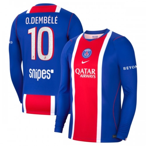 Camisola do Paris Saint-Germain O. Dembele 10 Equipamento Principal 2026-27 Manga Comprida Camisola do Paris Saint-Germain O. Dembele 10 Equipamento Principal 2026-27 Manga Comprida