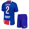 Conjunto Paris Saint-Germain Hakimi 2 Equipamento Principal 2026-27 - Criança Conjunto Paris Saint-Germain Hakimi 2 Equipamento Principal 2026-27 - Criança