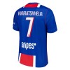 Conjunto Paris Saint-Germain Kvaratskhelia 7 Equipamento Principal 2026-27 - Criança