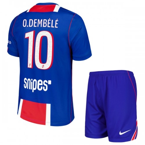 Conjunto Paris Saint-Germain O. Dembele 10 Equipamento Principal 2026-27 - Criança Conjunto Paris Saint-Germain O. Dembele 10 Equipamento Principal 2026-27 - Criança