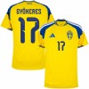 Camisola do Suécia Gyokeres 17 Equipamento Principal Mundial 2026 Camisola do Suécia Gyokeres 17 Equipamento Principal Mundial 2026