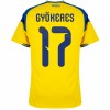 Camisola do Suécia Gyokeres 17 Equipamento Principal Mundial 2026