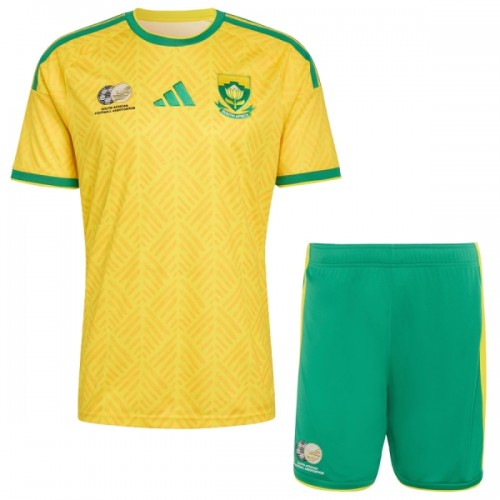 Conjunto África do Sul Equipamento Principal Mundial 2026 - Criança Conjunto África do Sul Equipamento Principal Mundial 2026 - Criança