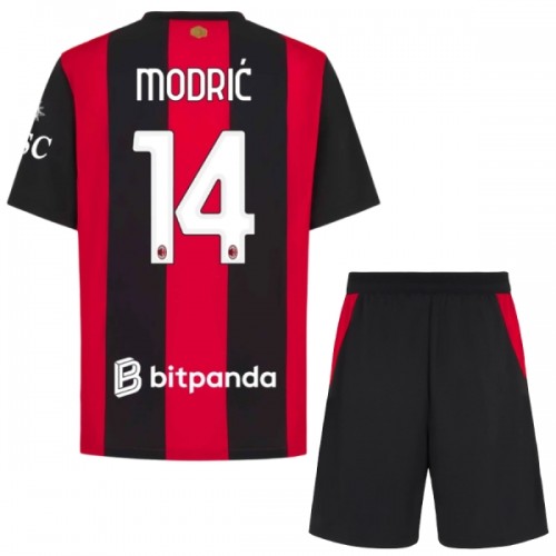 Conjunto AC Milan Modrić 14 Equipamento Principal 2026-27 - Criança Conjunto AC Milan Modrić 14 Equipamento Principal 2026-27 - Criança