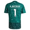 Conjunto Liverpool A. Becker 1 Guarda Redes Equipamento Principal 2026-27 Verde - Criança
