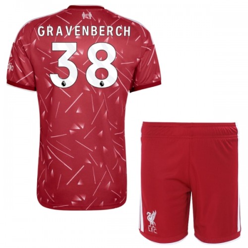 Conjunto Liverpool Gravenberch 38 Equipamento Principal 2026-27 - Criança Conjunto Liverpool Gravenberch 38 Equipamento Principal 2026-27 - Criança
