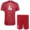 Conjunto Liverpool Virgil 4 Equipamento Principal 2026-27 - Criança