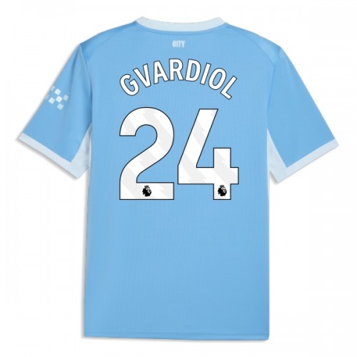 Camisola do Manchester City Gvardiol 24 Equipamento Principal 2026-27 Camisola do Manchester City Gvardiol 24 Equipamento Principal 2026-27