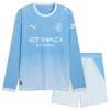 Conjunto Manchester City Equipamento Principal 2026-27 Manga Comprida - Criança