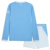 Conjunto Manchester City Equipamento Principal 2026-27 Manga Comprida - Criança