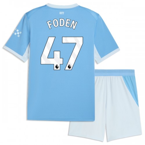 Conjunto Manchester City Foden 47 Equipamento Principal 2026-27 - Criança Conjunto Manchester City Foden 47 Equipamento Principal 2026-27 - Criança