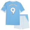 Conjunto Manchester City Haaland 9 Equipamento Principal 2026-27 - Criança Conjunto Manchester City Haaland 9 Equipamento Principal 2026-27 - Criança