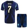 Conjunto Brasil Vini JR. 7 Equipamento Alternativo Mundial 2026 - Criança