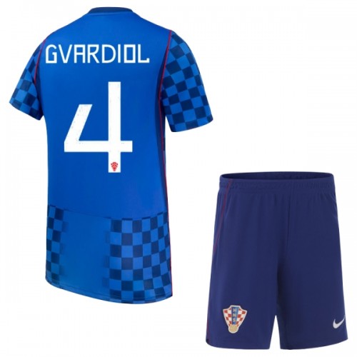 Conjunto Croácia Gvardiol 4 Equipamento Alternativo Mundial 2026 - Criança Conjunto Croácia Gvardiol 4 Equipamento Alternativo Mundial 2026 - Criança