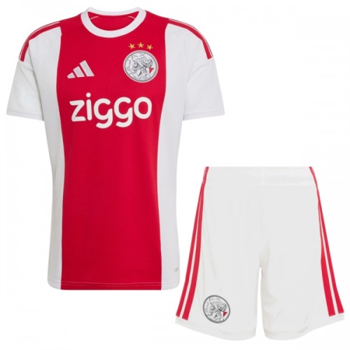 Conjunto Ajax Amsterdam Equipamento Principal 2026-27 - Criança Conjunto Ajax Amsterdam Equipamento Principal 2026-27 - Criança