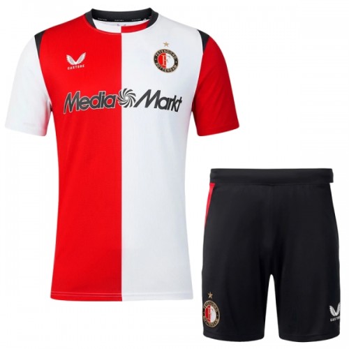 Conjunto Feyenoord Rotterdam Equipamento Principal 2026-27 - Criança Conjunto Feyenoord Rotterdam Equipamento Principal 2026-27 - Criança